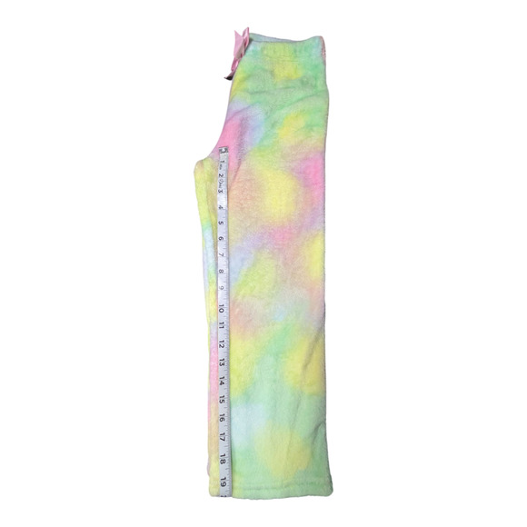 Wonder Nation - Fuzzy Pastel Rainbow Lounge Pants - Girls - Size 6-6X - Picture 5 of 6
